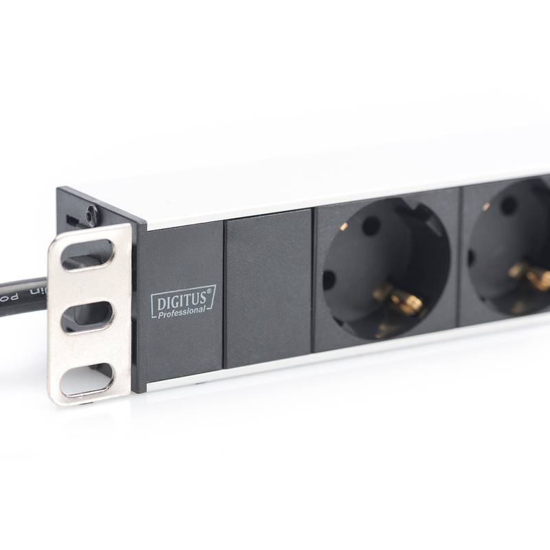 Digitus Professional DN-95401 Aluminum PDU, 8 safety outlets, 2m 