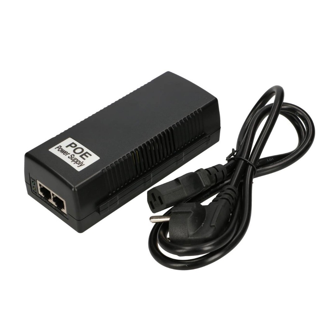 Poe adapter 48V 48W 1A Gigabit with AC Cable - FortShpejt