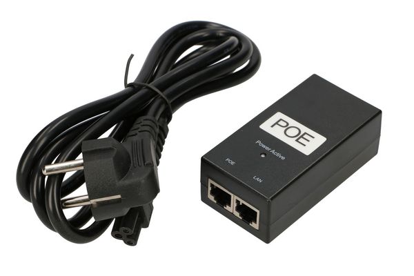 PoE adapter Power adapter 48V, 0.5A, 24W, cable included