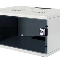 LN-SS04U5440-LG Flat pack 19inch 4U W:540 D400 mm Set Soho Cabinet, Grey 